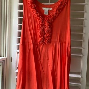 Pink Sleeveless Top Design History Large